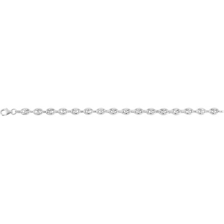 Bracelet Maille Grain Café  19cm