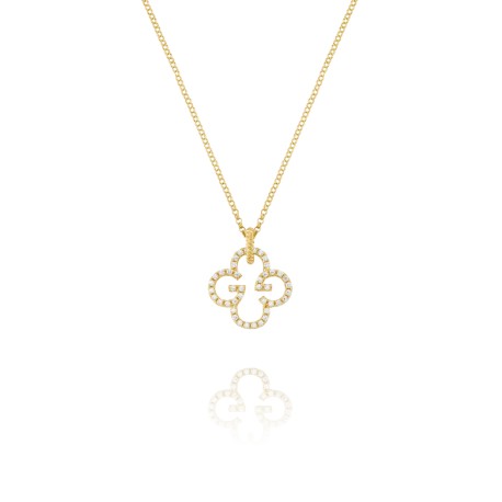 Collier LÉGENDE Trèfle  Argent Doré