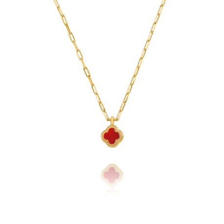 Collier Charles Garnier agate rouge
